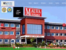Tablet Screenshot of malwacollege.org